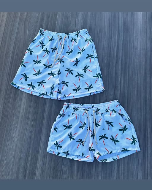 Short estampa coqueiros