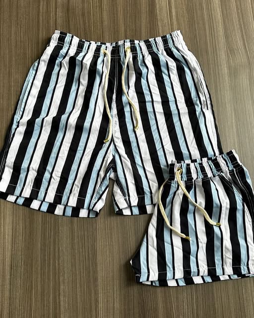 Short listrado