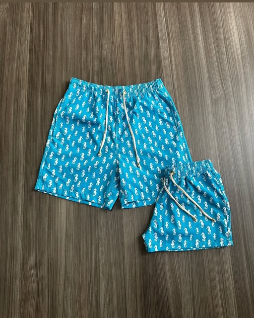 Short estampa cavalo-marinho